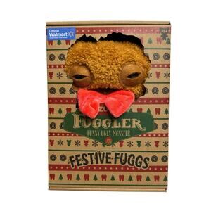 Fuggler Funny Ugly Monsters Plush Toy FESTIVE FUGGS Series Reindeer Christmas